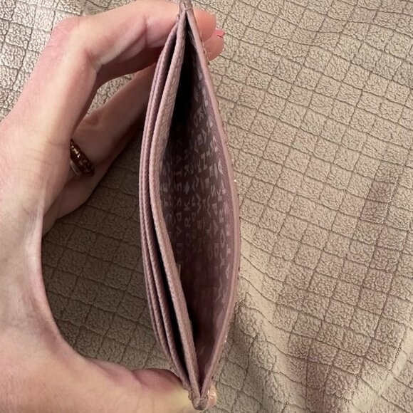 Kate Spade Greta Court Ina Glitter Dusty Peony Mini Satchel + Matching Card Case - Picture 11 of 13